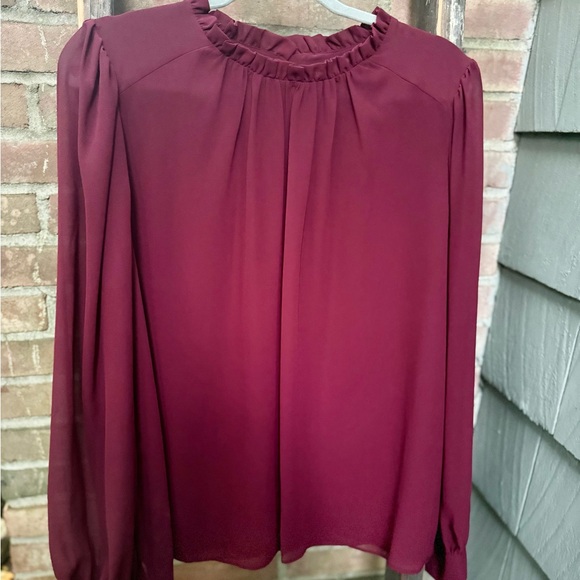 Worthington Burgundy Women's blouse - Picture 1 of 8